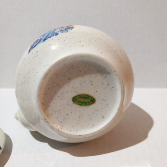 Vintage Ceramic Armbee Teapot Set-Cherry Blossom-Sakura-Bamboo Handle-5 PC - Picture 6 of 16